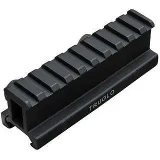 Truglo TG8990B Riser Mount Picatinny 1" For AR-15 Style Black Matte Anodized Finish 1-Piece