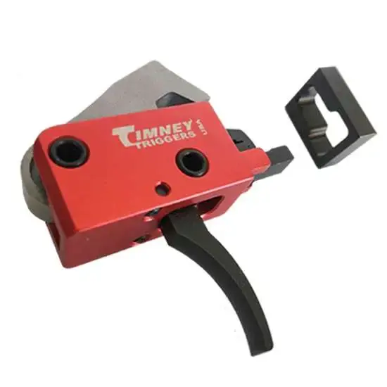 Timney Triggers 682 PCC Trigger AR Platform Black/Red Two-Stage Curved 2 lbs