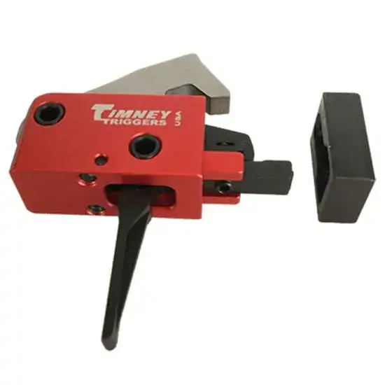 Timney Triggers 682-ST PCC Trigger AR Platform Black/Red Two-Stage Straight 2 lbs