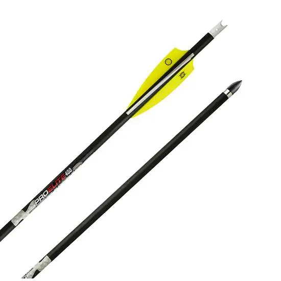 Pro Elite 400 Carbon Arrows, 20", w/ Alpha-Nock HP .003"