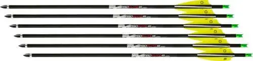 Pro Elite 400 Carbon Arrows, 20", w/ Alpha-Nock HP .003"