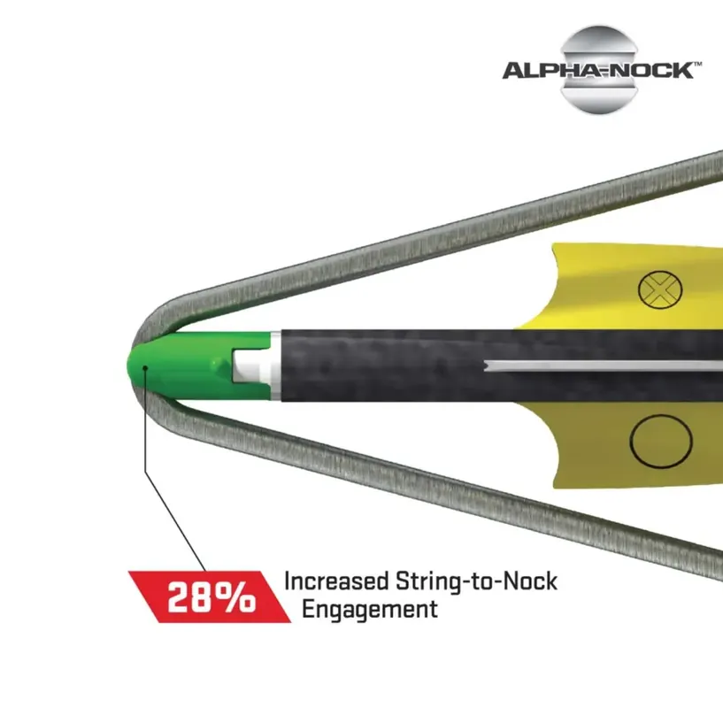 EVO-X CenterPunch 16 Carbon Arrows, 16", w/ Alpha-Nock HP .001"