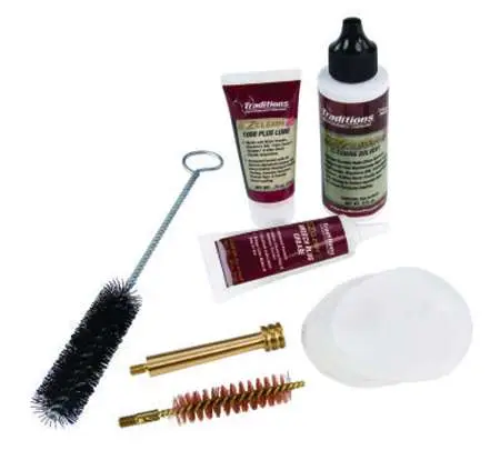 Traditions A3960 EZClean2 Muzzleloader Cleaning Kit Brushes/Cleaner/Patches 7pc