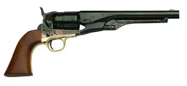 Traditions FR18602 1860 Army Break Open 44 Cal #11 Percussion 8" 6 Color Case Hardened Frame Blued Barrel & Cylinder Walnut Grip