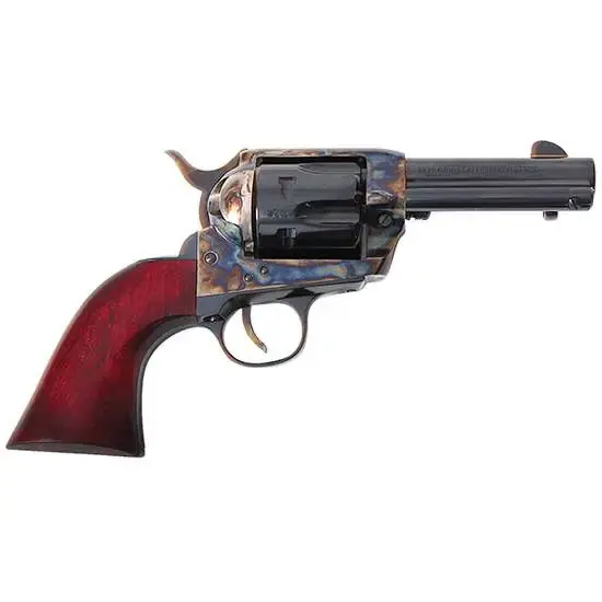 Traditions SAT73005 1873 Froniter 357 Mag 6 Round 3.50" Blued Color Case Hardened Steel Walnut Navy Sized Grip