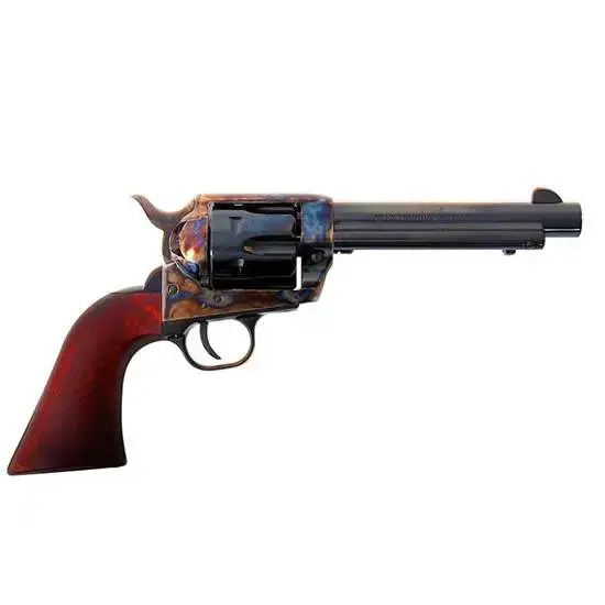 Traditions SAT73048 1873 Froniter 357 Mag 6 Round 5.50" Blued Color Case Hardened Steel Walnut Grip