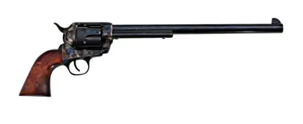 Traditions SAT73103 1873 Buntline 45 Colt (LC) 6 Round 12" Blued Case Hardened Walnut Grip