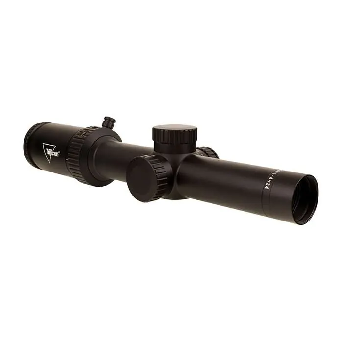Trijicon 2900007 Credo HX 1-4x 24mm Obj 95-24.2 ft @ 100 Yards FOV 30mm Tube Satin Black Finish Illuminated Red MOA Precision Hunter