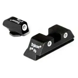 Trijicon 600227 Bright & Tough Night Sights fits Glock 20-21,29-30,36,40-41 3 Dot Green w/White Outline Front Green w/White Outline Rear Black (Including S & SF Variants)