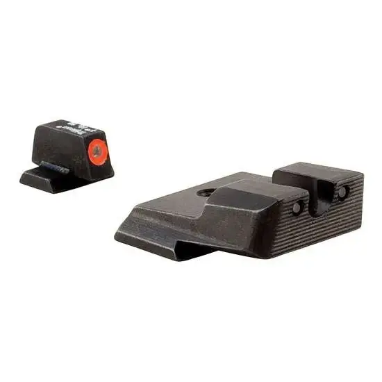 Trijicon 600556 HD Night Sights 3 Dot Green w/Orange Outline Green w/Black Outline Black