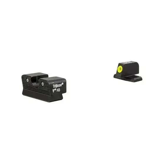 Trijicon 600870 HD Night Sights Sprgfld XD, XD-M, XD-M2 3 Dot Green w/Yellow Outline Front Green w/Black Outline Rear Black
