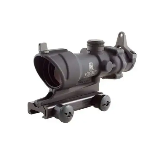 Trijicon 100091 ACOG 4x 32mm Obj 36.80 ft @ 100 yds FOV Matte Black Finish Illuminated Amber Crosshair 223
