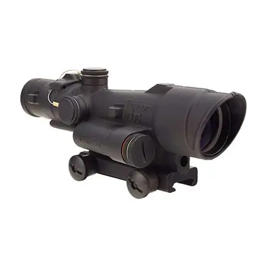 Trijicon 100502 ACOG 3.5x 35mm Obj 28.90 ft @ 100 yds FOV 30mm-35mm Tube Matte Black Finish Illuminated Green Crosshair 308