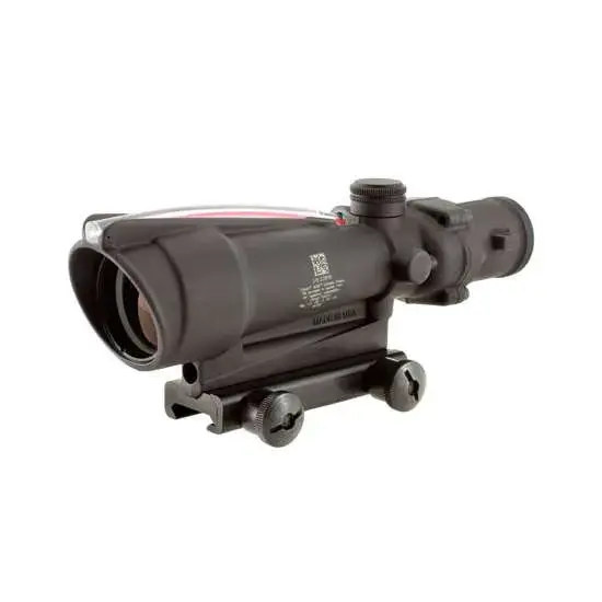 Trijicon 100153 ACOG 3.5x 35mm Obj 28.90 ft @ 100 yds FOV Matte Black Finish Dual Illuminated Red Horseshoe 223 Ballistic