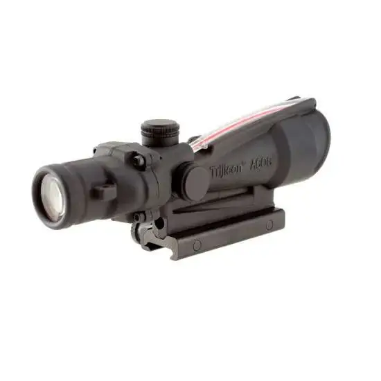 Trijicon 100154 ACOG 3.5x 35mm Obj 28.90 ft @ 100 yds FOV Matte Black Finish Dual Illuminated Red Horseshoe 308 Ballistic
