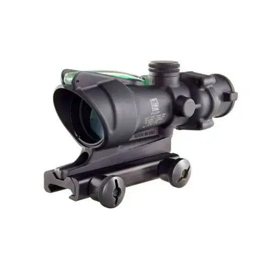 Trijicon 100209 ACOG 4x 32mm Obj 36.80 ft @ 100 yds FOV Matte Black Finish Dual Illuminated Green Crosshair 223 Ballistic