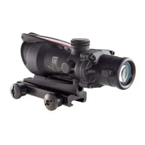 Trijicon 100220 ACOG 4x 32mm Obj 36.80 ft @ 100 yds FOV Matte Black Finish Dual Illuminated Green Horseshoe 6.8 Ballistic