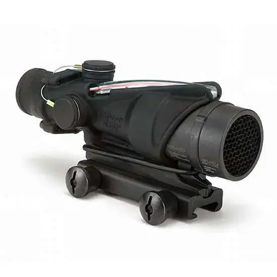 Trijicon 100226 ACOG 4x 32mm Obj 36.80 ft @ 100 yds FOV Matte Black Finish Illuminated Chevron Red