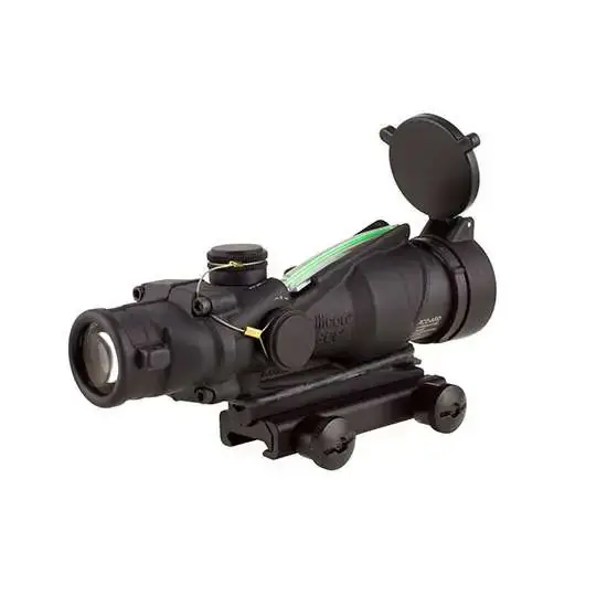 Trijicon 100229 ACOG 4x 32mm Obj 36.80 ft @ 100 yds FOV Matte Black Finish Illuminated Chevron