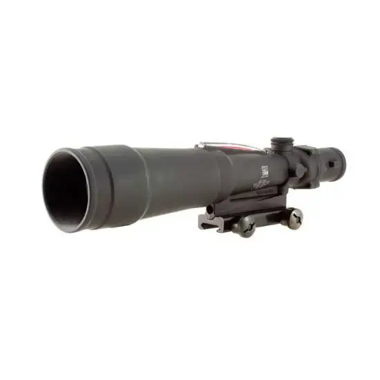Trijicon 100175 ACOG 5.5x 50mm Obj 18.40 ft @ 100 yds FOV Matte Black Finish Illuminated Red Chevron 308 BAC