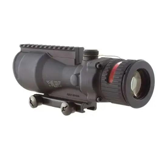 Trijicon 100002 ACOG 6x 48mm Obj 17 ft @ 100 yds FOV Matte Black Finish Illuminated Red Chevron 308 BAC