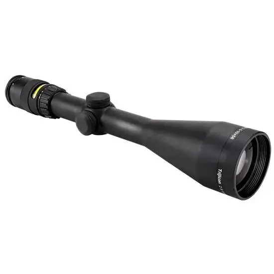 Trijicon 200027 AccuPoint 2.5-10x 56mm Obj 37.60-10.10 ft @ 100 yds FOV 30mm Tube Matte Black Finish Illuminated Mil-Dot Crosshair/Amber Dot