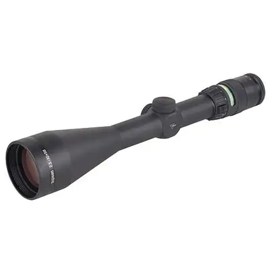 Trijicon 200028 AccuPoint 2.5-10x 56mm Obj 37.60-10.10 ft @ 100 yds FOV 30mm Tube Matte Black Finish Illuminated Green Mil-Dot Crosshair