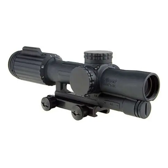 Trijicon 1600003 VCOG 1-6x 24mm Obj 95-15.9 ft @ 100 yds FOV Black Finish Horseshoe Dot/Crosshair 223 77 Grain Ballistic Red