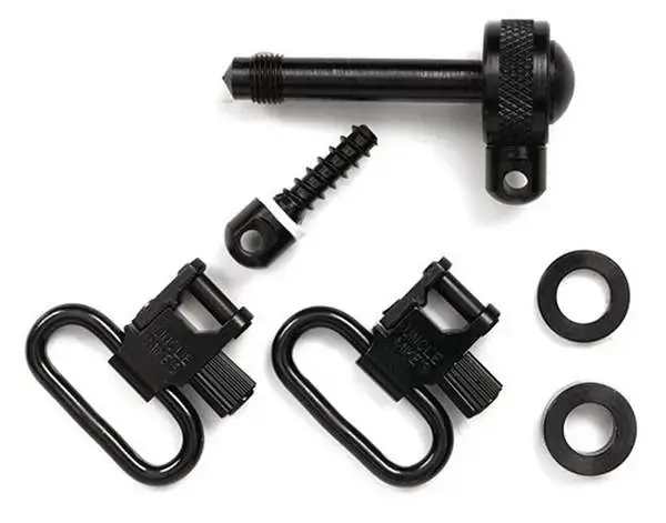 Uncle Mikes 11712 Rifle Swivels 1" Autoloader Black Remington 7400