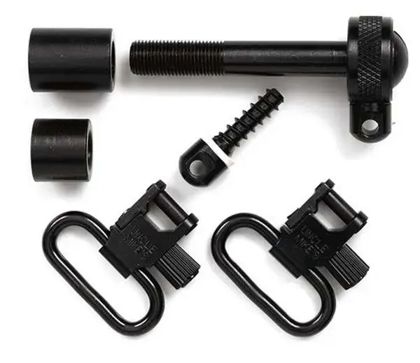 Uncle Mikes 12212 Rifle Swivels 1" Black Remington 7600/760 (1968-Older)