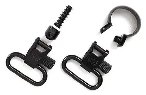 Uncle Mikes 14412 Rifle Swivels 1" Black Remington 7600/760 (1969-Present)