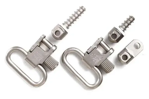 Uncle Mikes 14622 Rifle Swivels 1" Quick Release Nickel Ruger 10/22