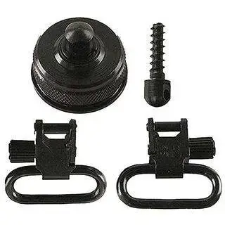 Uncle Mikes 18032 Mag Cap Swivel Set 1" Black Steel