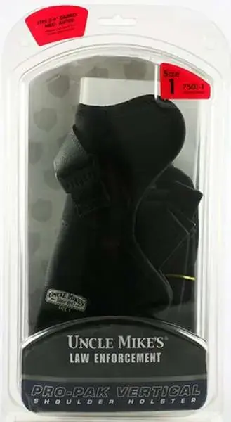 Uncle Mikes 75011 Pro Pack Vertical Shoulder 3-4" Med Auto Nylon Black