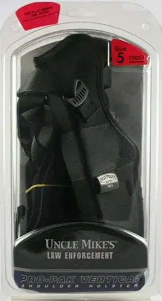 Uncle Mikes 75051 Pro Pack Vertical Shoulder 4.5"-5" Lg Auto Nylon Black