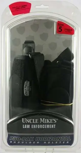 Uncle Mikes 77050 Pro Pack Horizontal Shoulder 4.5"-5" Lg Auto Nylon Black