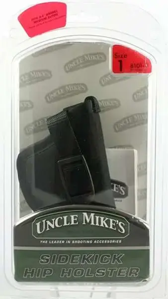 Uncle Mikes 81011 Sidekick Black Nylon Hip 3-4" Med Auto Right Hand
