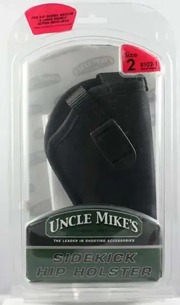Uncle Mikes 81021 Sidekick Belt 3-4" Med/Lg DA Revolver Nylon Black