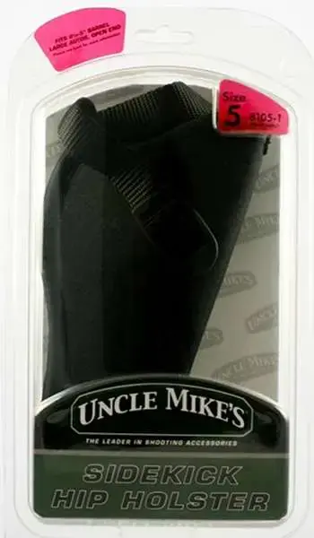 Uncle Mikes 81051 Sidekick Black Nylon Hip 4.5-5" Lg Auto Right Hand