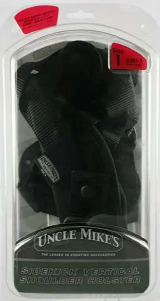 Uncle Mikes 83011 Sidekick Vertical Shoulder 3-4" Med Auto Nylon Black
