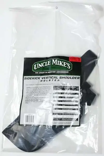 Uncle Mikes 85031 Sidekick Scoped Vertical Shoulder 5-6.5" Med/Lg DA Revolver Nylon Black