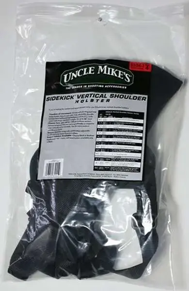 Uncle Mikes 85041 Sidekick Vertical Shoulder 7-8.5" Barrel Med/Lg DA Revolver Nylon Black