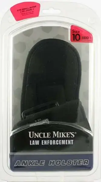 Uncle Mikes 8810 Ankle Small Autos .22-.25 Cal Cordura Nylon Black