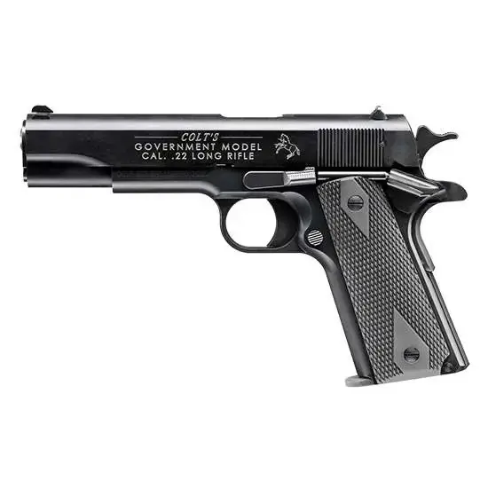 Walther Arms 517030410 1911 Colt Government A1 22 LR 5" 10+1 Black Black Polymer Grip