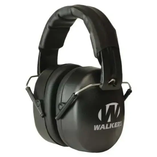 Walkers GWPEXFM3 EXT Range Shooting Muff Polymer 30 dB Over the Head Black Ear Cups w/Black Band