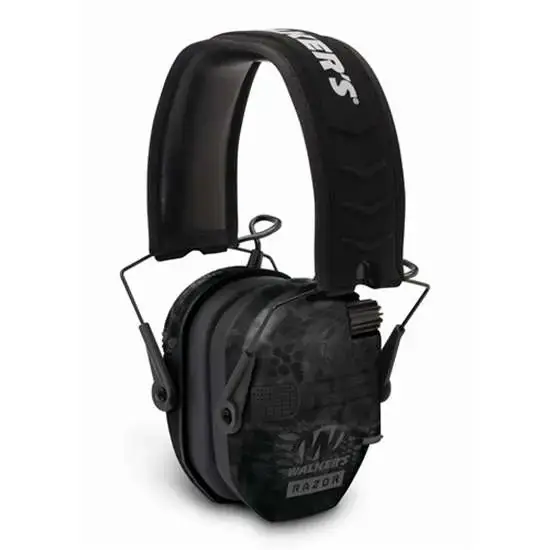 Walkers GWPRSEMKPT Razor Slim Polymer 23 dB Over the Head Kryptek Highlander Ear Cups w/Black Band
