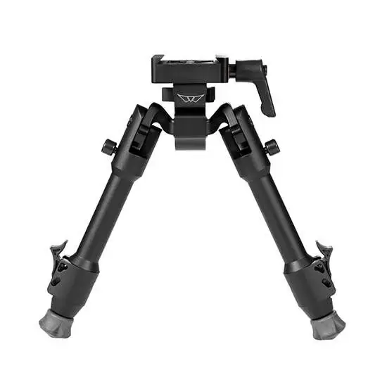Warne 7902M Skyline Bipod ARCA Type Rail 6.9"-9.1" Black Aluminum