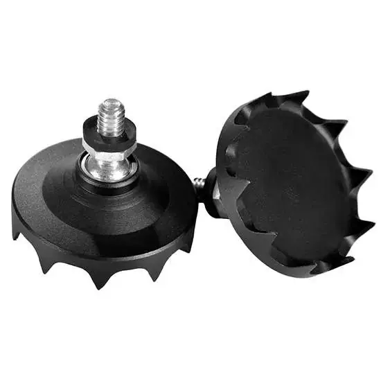 Warne 7951M Skyline Claw Feet Black Aluminum/Steel