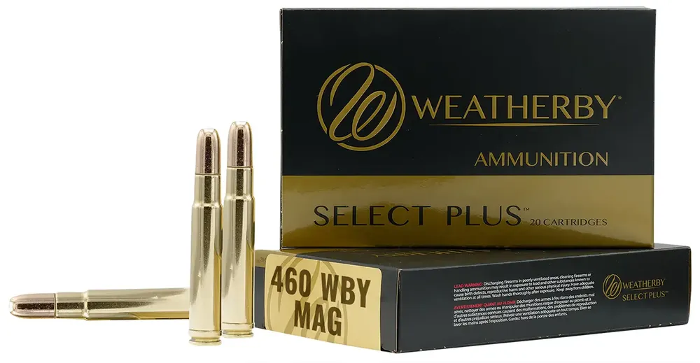 Weatherby B460450TSX Select Plus 460 Wthby Mag 450 gr Barnes TSX Lead Free 20 Round Box