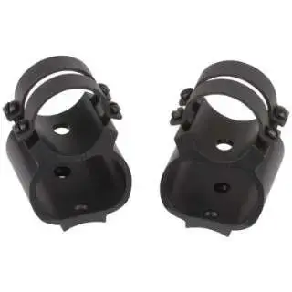 Weaver Mounts 49711 Steel Lock See Thru 2-Piece Base/Rings For Steel Lock See Thru Style Black Gloss Finish Ruger 10/22